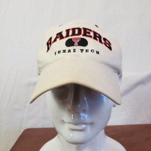 White Texas Tech Red Raiders University Cap Adjustable One Size